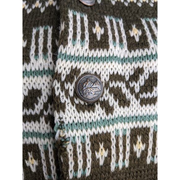 Vintage Men's Sweater Jersild Cardigan Medium Wool Neenah Wisconsin - Picture 5 of 8